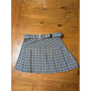 Y2K plaid pleated mini skirt goth skater groovy grunge punk varsity forever 21 M